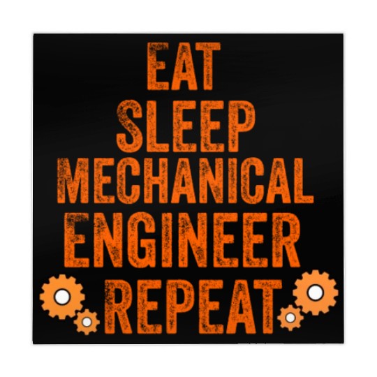 Eat sleep mechanical engineer repeat Mahjong Mats