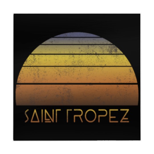 Retro Saint Tropez Sunset Vacation Souvenir Mahjong Mats