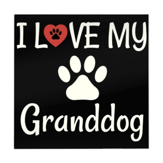 Granddog Dog Grandma Grandpa I Love My Granddog Mahjong Mats