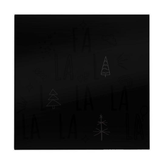 Fa La La La Christmas Song Design Mahjong Mats