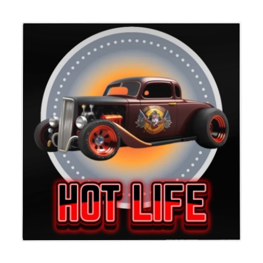 Hot Life Hot Rod Car Mahjong Mats
