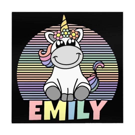 Emily Name Unicorn Mahjong Mats