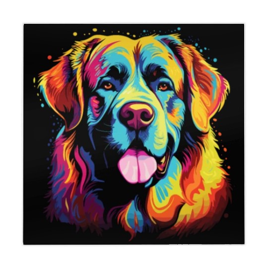Watercolor Colorful Great Pyrenees Mahjong Mats