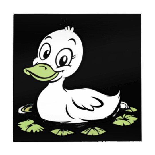 Cute duck swimming in a swamp Mahjong Mats