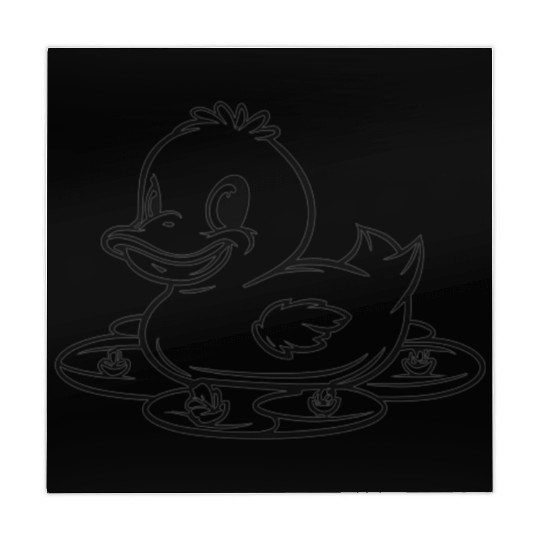 cute duck swimming in a swamp Mahjong Mats