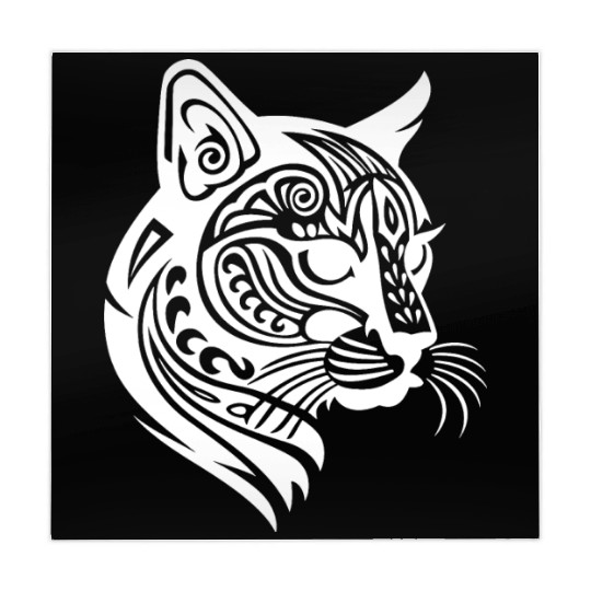 Cat Tattoo Artistry Unleashed in White Mahjong Mats