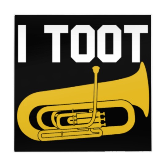I Toot Tuba Funny Jazz Tuba Player School Band Mahjong Mats