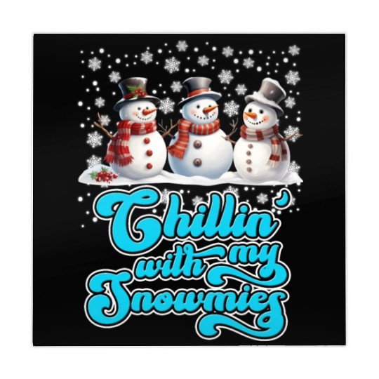 Snowmen Chilling with my Snowmies Winter Mahjong Mats