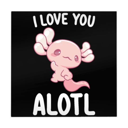I Love You Alotl Axolotl Valentine's Day Mahjong Mats