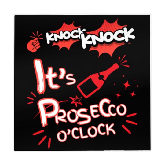 Knock Knock It's Prosecco O'Clock Champagne Italia Mahjong Mats