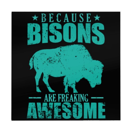 Because Bisons are Freaking Awesome Animal Mahjong Mats