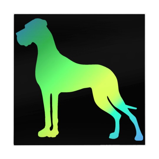 Green Yellow Great Dane Mahjong Mats