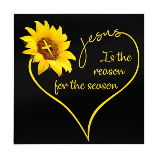 Sunflower Jesus Is The Reason For The Season Mahjong Mats