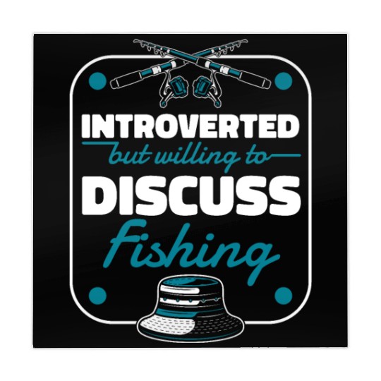 Introverted But Willing To Discuss Fishing Fly Mahjong Mats