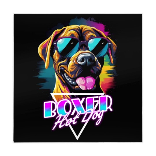 Retro Wave Boxer Hot Dog Mahjong Mats
