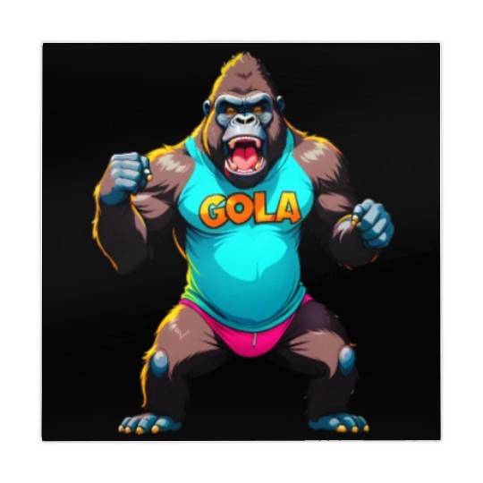 Cartoonish Gorilla Mahjong Mats