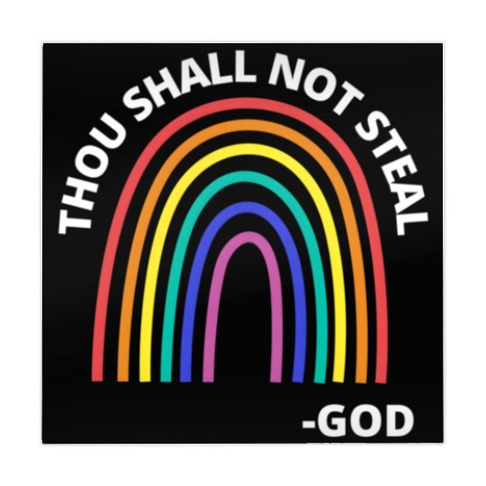 Thou Shall Not Steal Rainbow God Christian Mahjong Mats