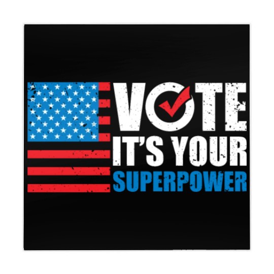 Patriotic American Flag It's Your Superpower Mahjong Mats