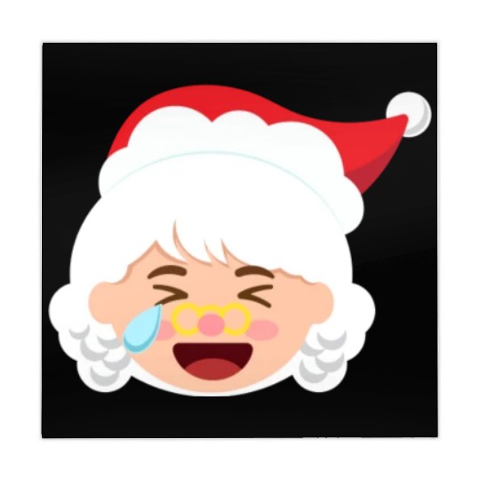 Mrs Claus Emoticons Cry Laughing Loud Christmasmrs Mahjong Mats