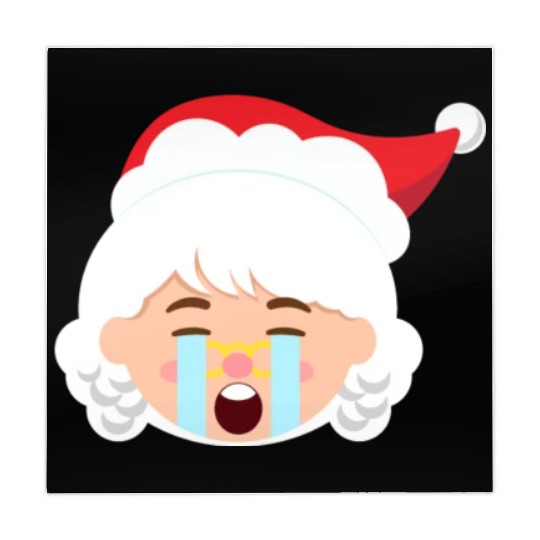Mrs Claus Emoticons Crying Out Loud Christmasfunny Mahjong Mats
