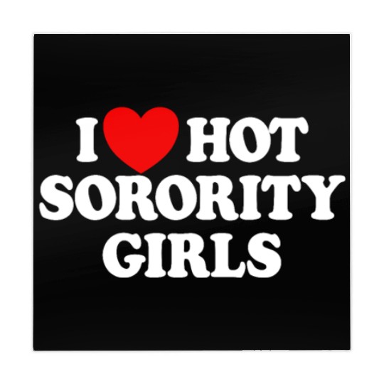 I Love Hot Sorority Girls College Men's Hot Girlsm Mahjong Mats