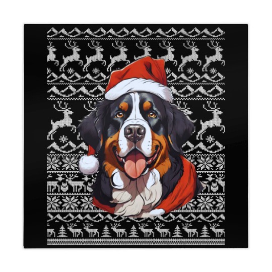bouvier bernois santa claus christmas Mahjong Mats