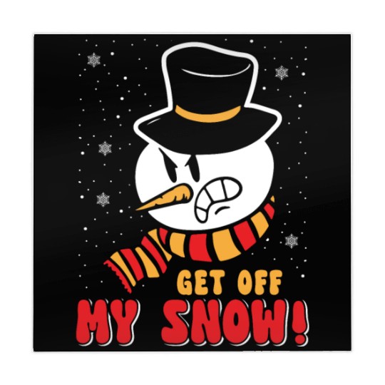 Snowman Angry Get Off my Snow Winter Season Mahjong Mats