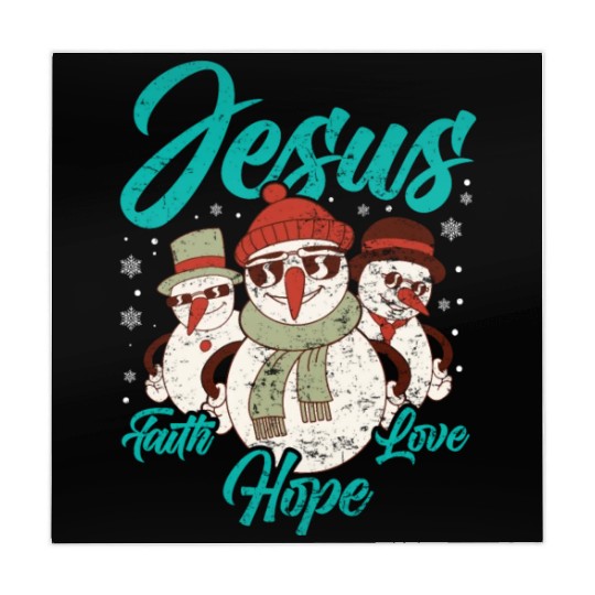 Snowmen Jesus Peace Hope Love Christmas Mahjong Mats