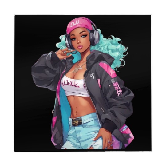 Hip Hop Girl Mahjong Mats