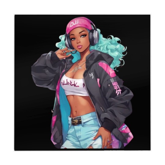 Hip Hop Girl Mahjong Mats