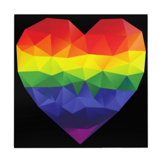 Rainbow Heart Mahjong Mats