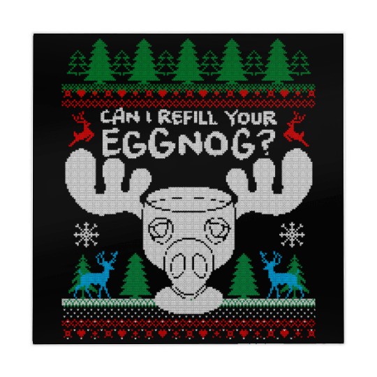 Can I Refill your Eggnog? Ugly Christmas Themed Mahjong Mats