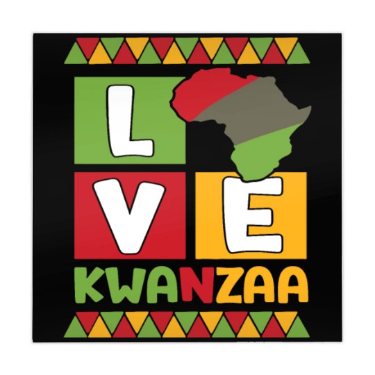 Happy Kwanzaa Vibes Black Heritage Holiday Mahjong Mats