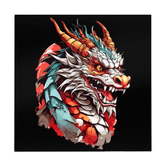 Chinese Dragon Head Mahjong Mats design