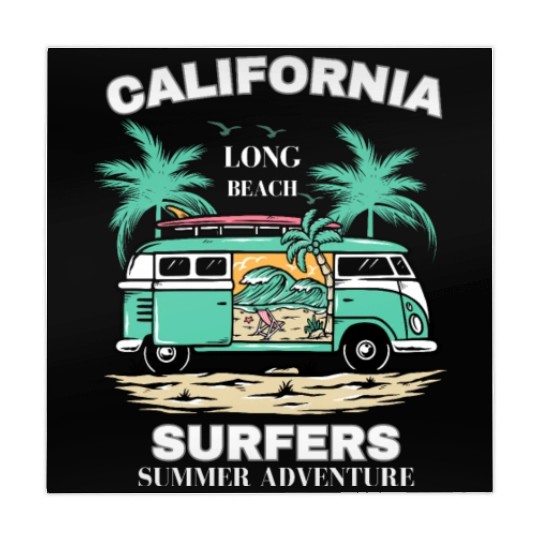 Men's And Women's California Long Beach Print Mahjong Mats