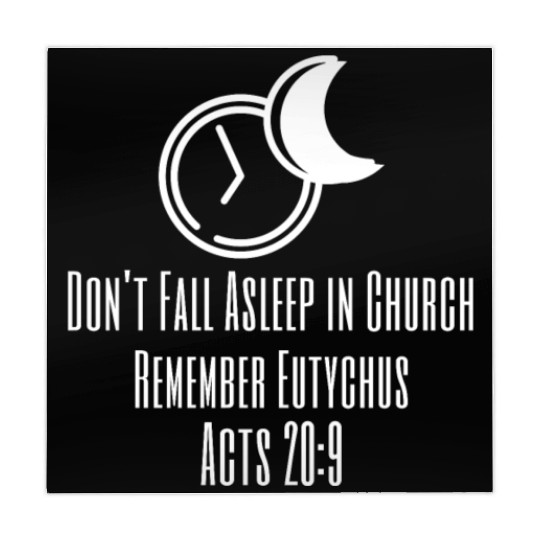 Fall Asleep in Church Funny Christian Eutychus Mahjong Mats