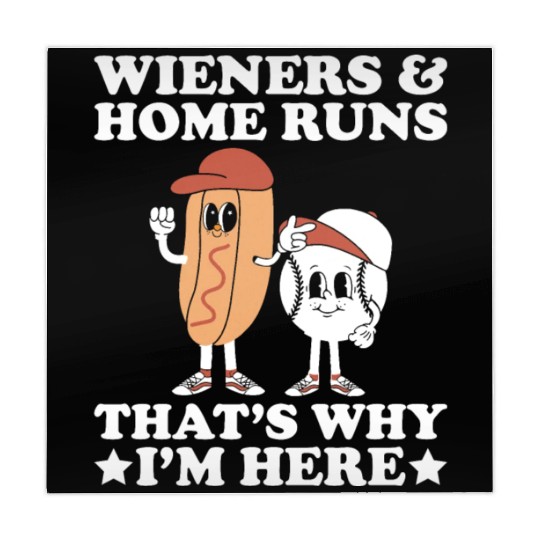 Wieners Home Runs Funny Baseball Player Mahjong Mats