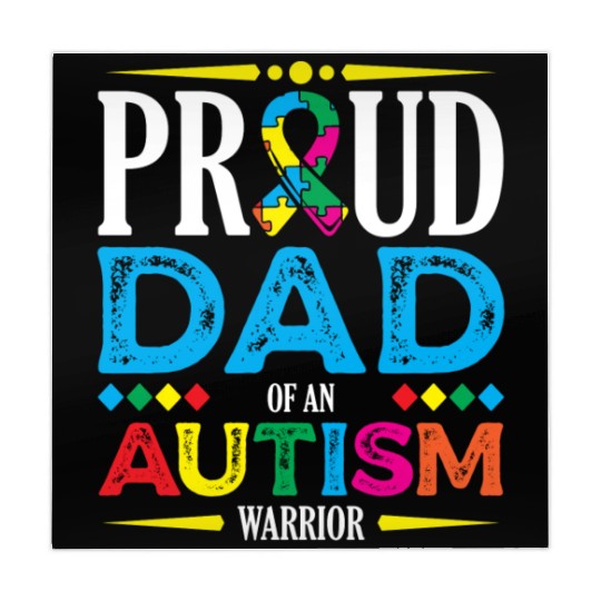 Proud Dad Of An Autism Warrior Spectrum Autistic Mahjong Mats