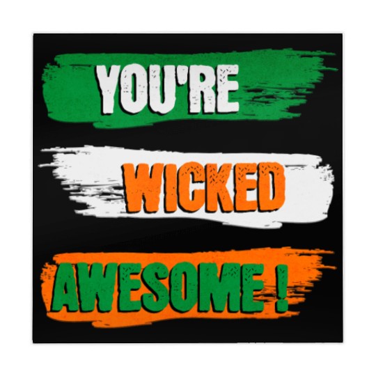 You're Wicked Awesome Graphic Mahjong Mats