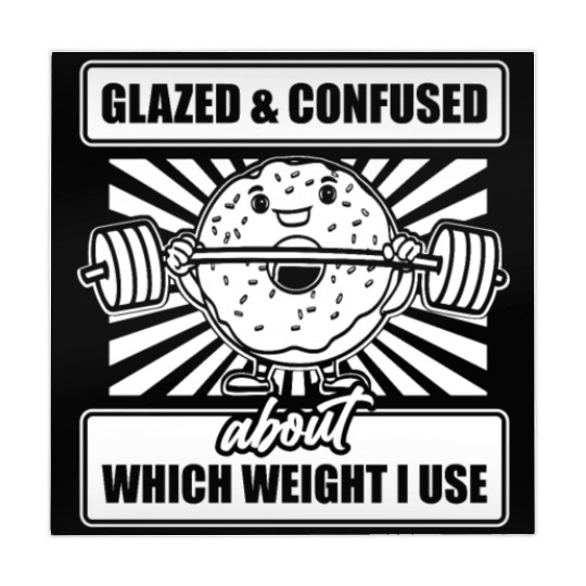 Fitness Donut Funny Donut Gym Mahjong Mats