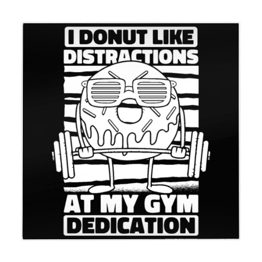 Fitness Donut Funny Donut Gym Mahjong Mats