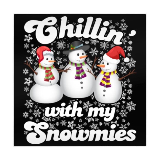 Snowmen Chilling with my Snowmies Winter Mahjong Mats