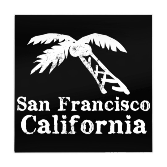 San Francisco California Palm Tree Souvenirs Gifts Mahjong Mats