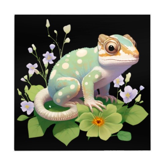 Cute Chameleon for Lizard Pet Lover Mahjong Mats