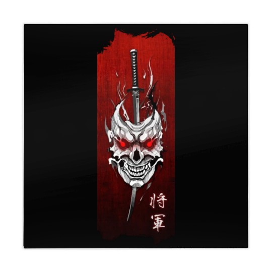 Shogun's Embrace: Mask, Katana, and Honor Mahjong Mats