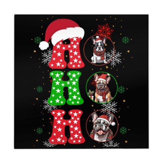 hohoho french bulldog christmas santa claus Mahjong Mats
