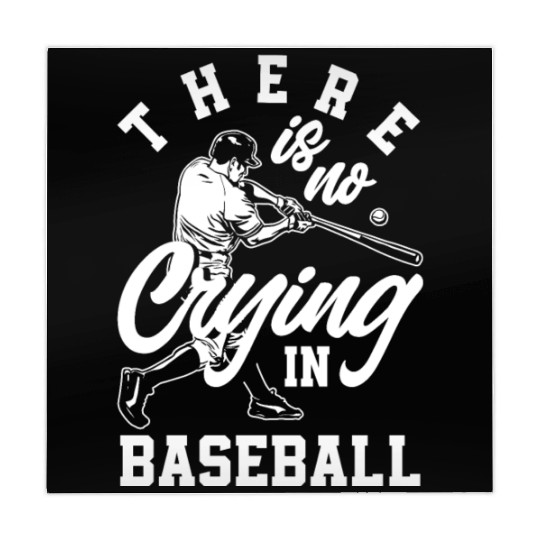 There Is No Crying In Baseball Funny Baseball Gift Mahjong Mats