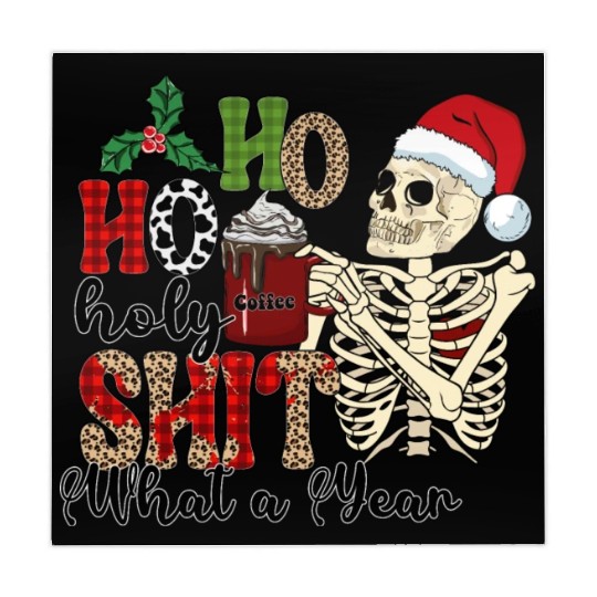 Ho Ho Holy Shit What A Year Funny Christmas Mahjong Mats