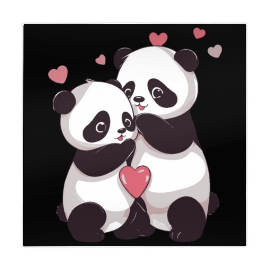 I Love You Panda Mahjong Mats