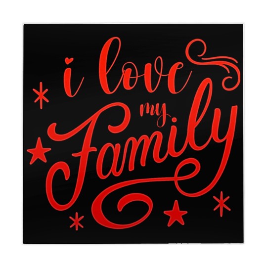 i love my family Mahjong Mats